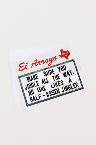 Half-Assed Jingler Card