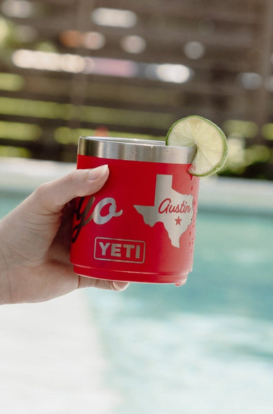 El Arroyo Yeti Rambler 2.0 - 10 oz Stackable Lowball Rescue Red