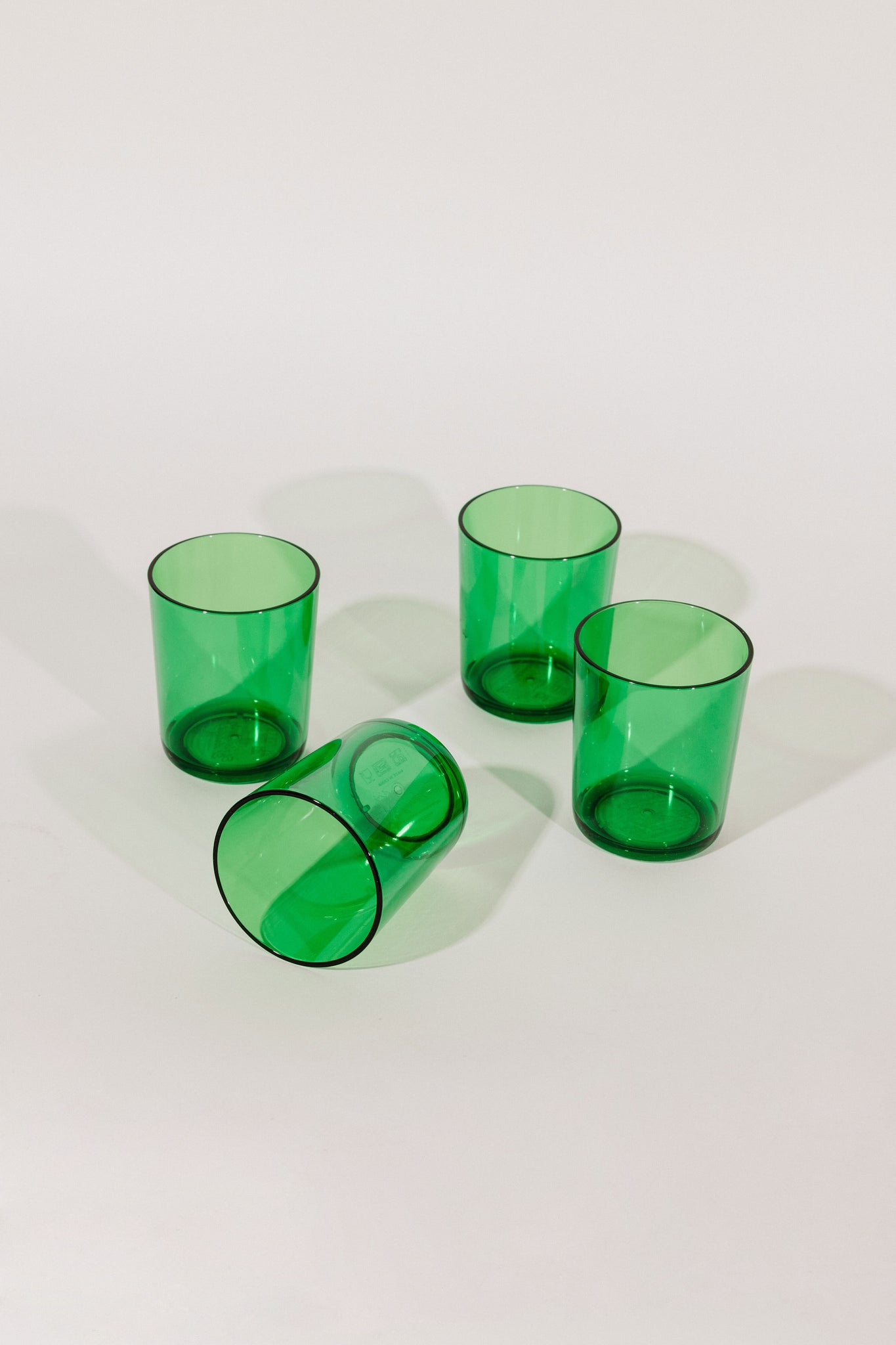 Set of 4 Green Acrylic Cups