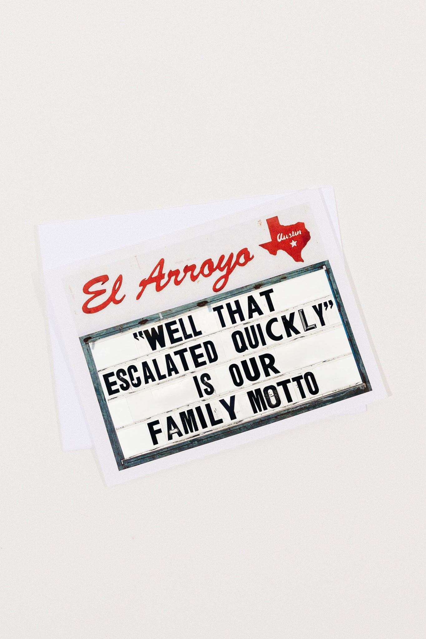 Family Motto Card