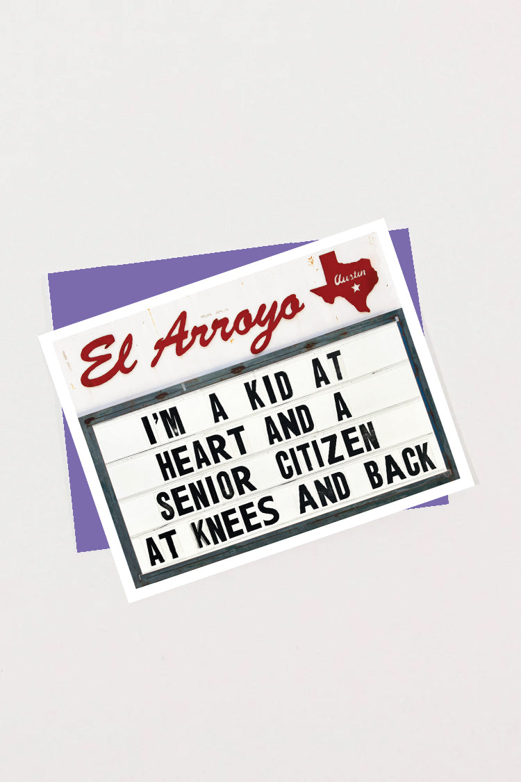 Greeting Card - KID AT HEART - Blank Inside