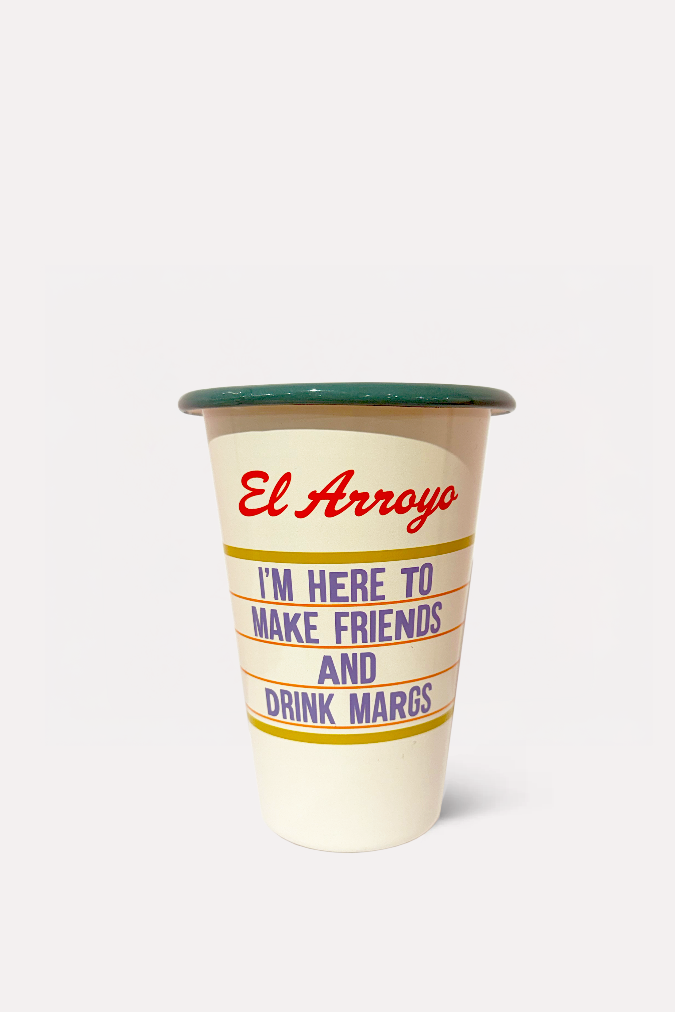 Enamel Marquee Cup - Make Friends