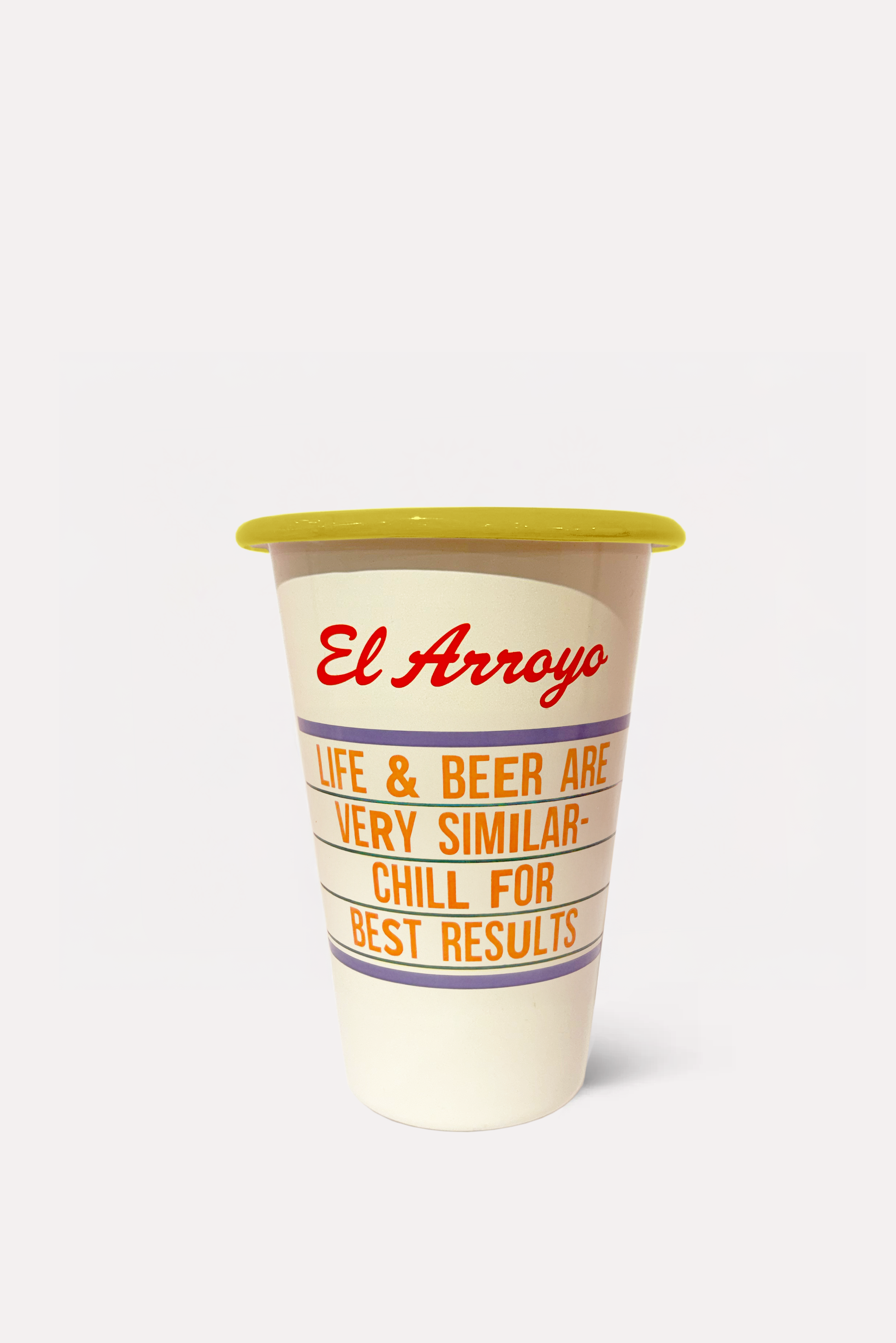 Enamel Marquee Cup - Life & Beer