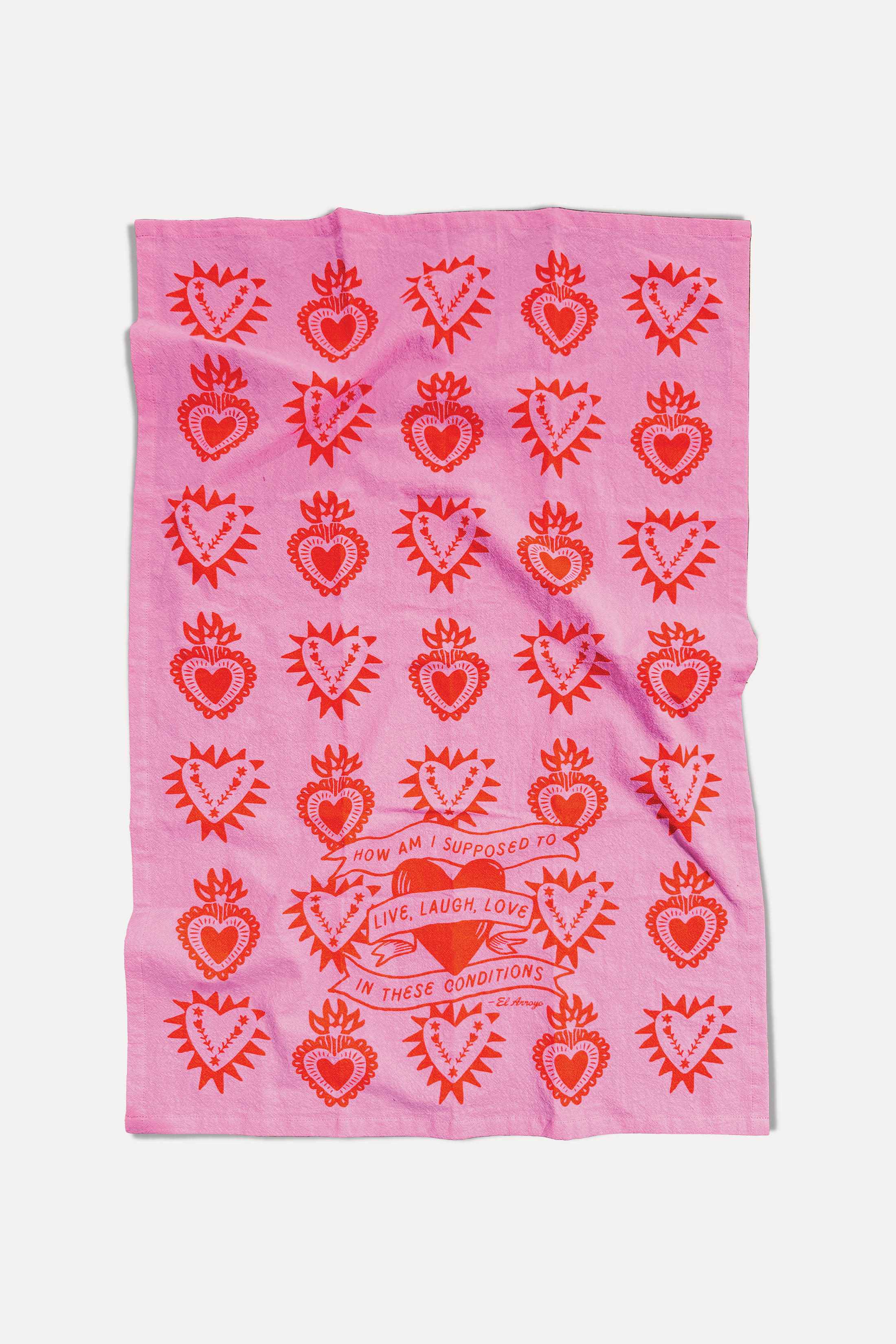 Flour Sack Kitchen Towel - Live, Laugh, Love