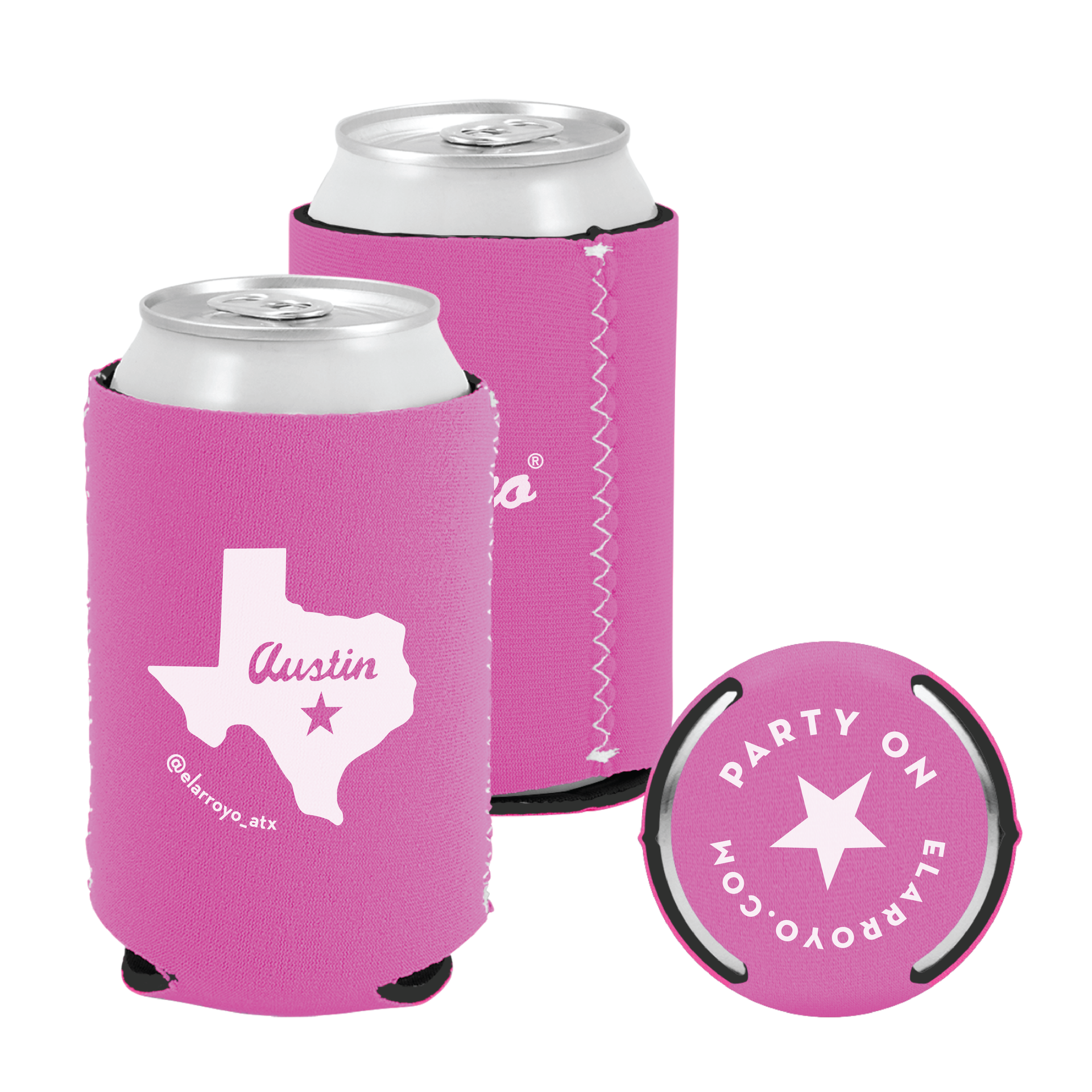 Party On Koozie - Pink