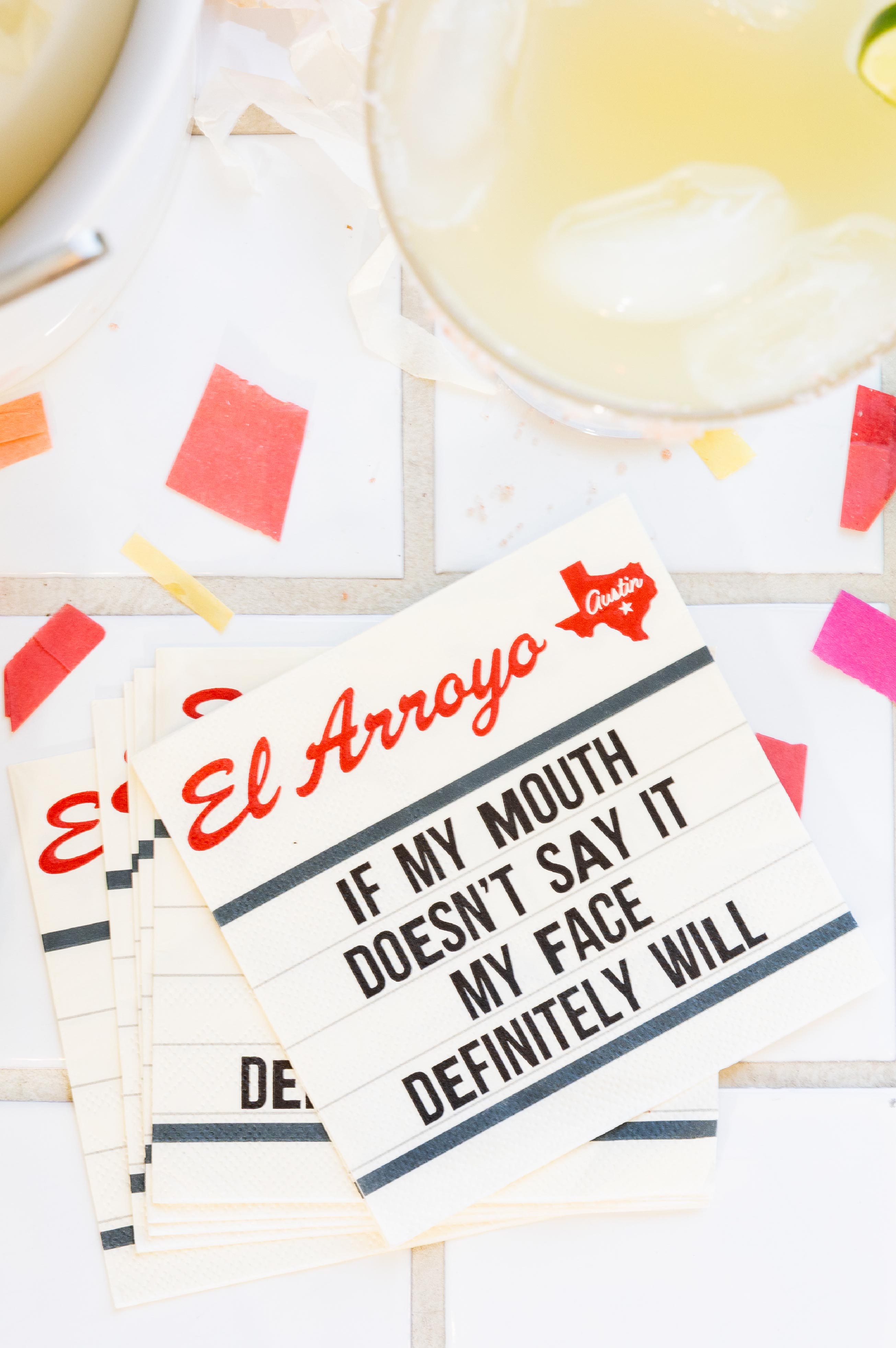 Cocktail Napkins (Set of 25) - My Face