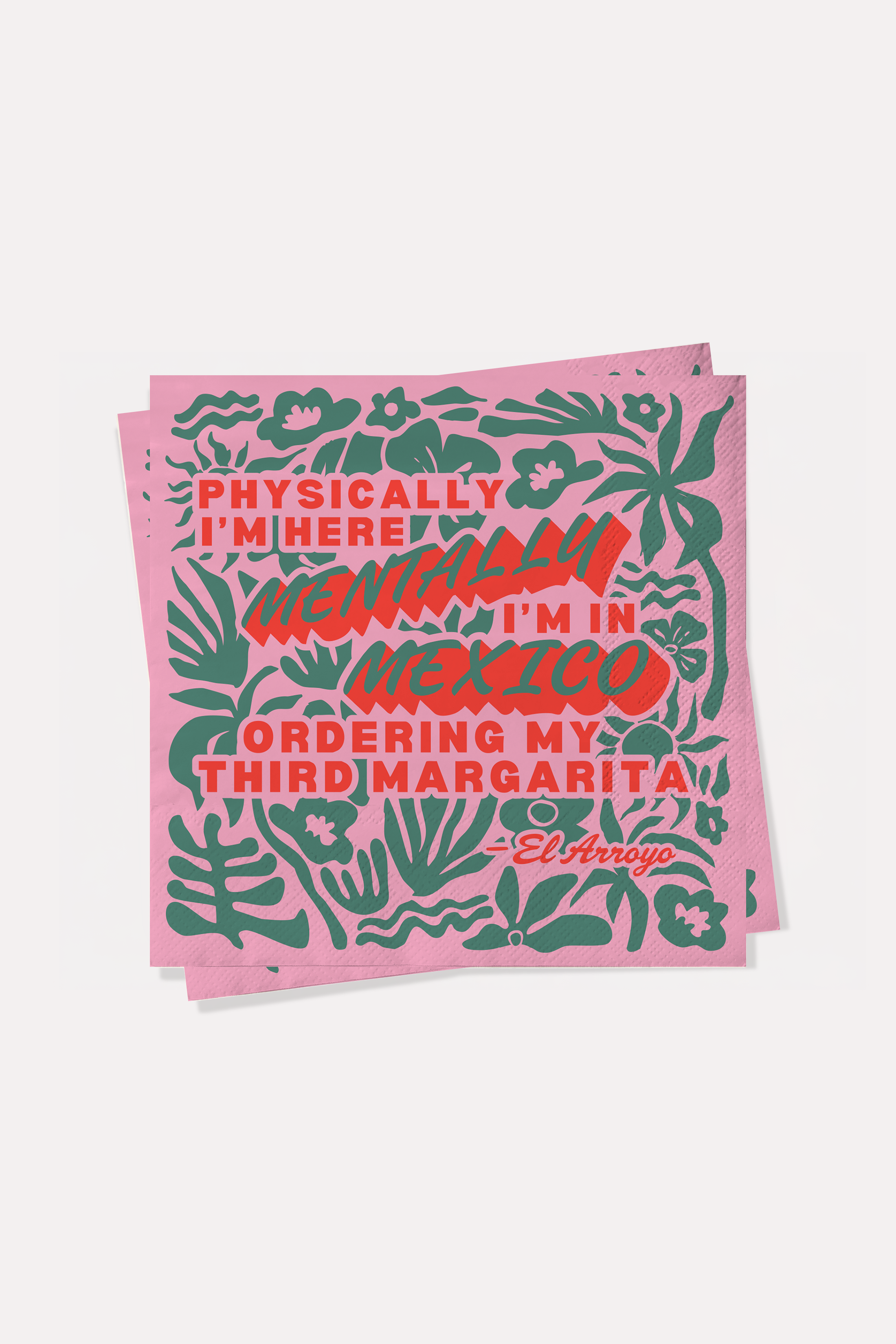 Cocktail Napkins (Set of 25) - Mentally In Mexico