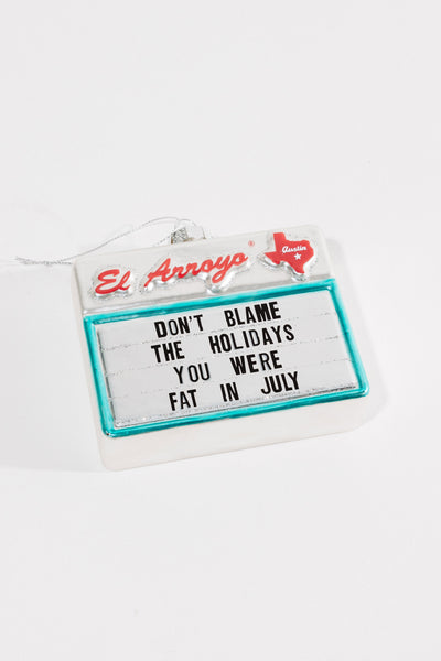 Ornament - Fat in July
