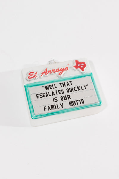 Ornament - Family Motto