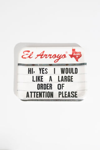 Party Plates (Pack of 12) - Attention Please