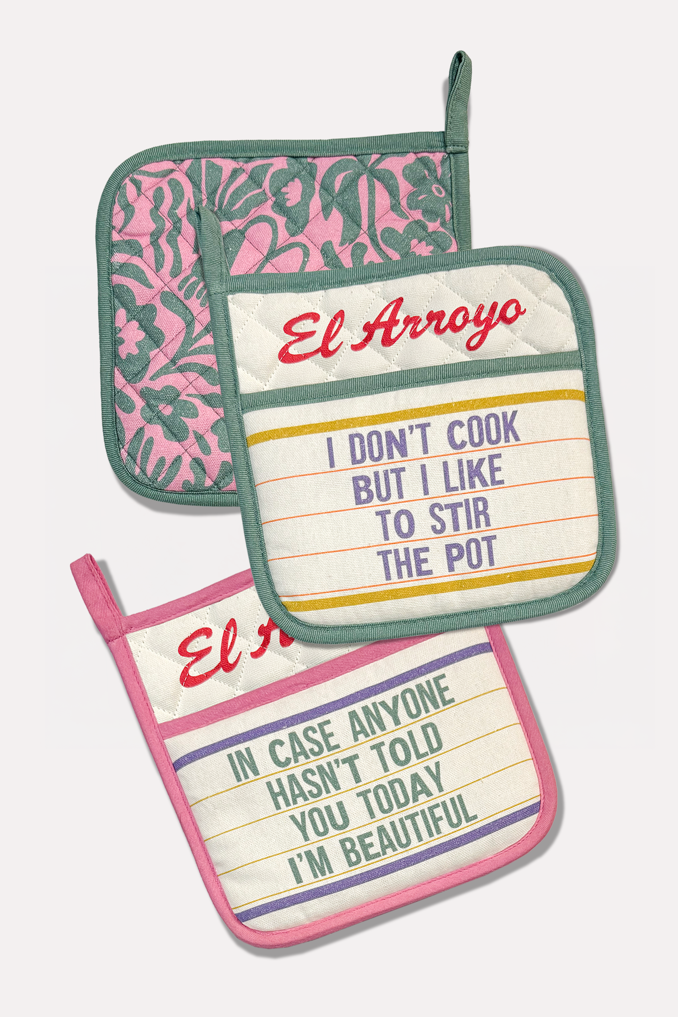 Marquee Pot Holders (Set of 2) - Stir the Pot