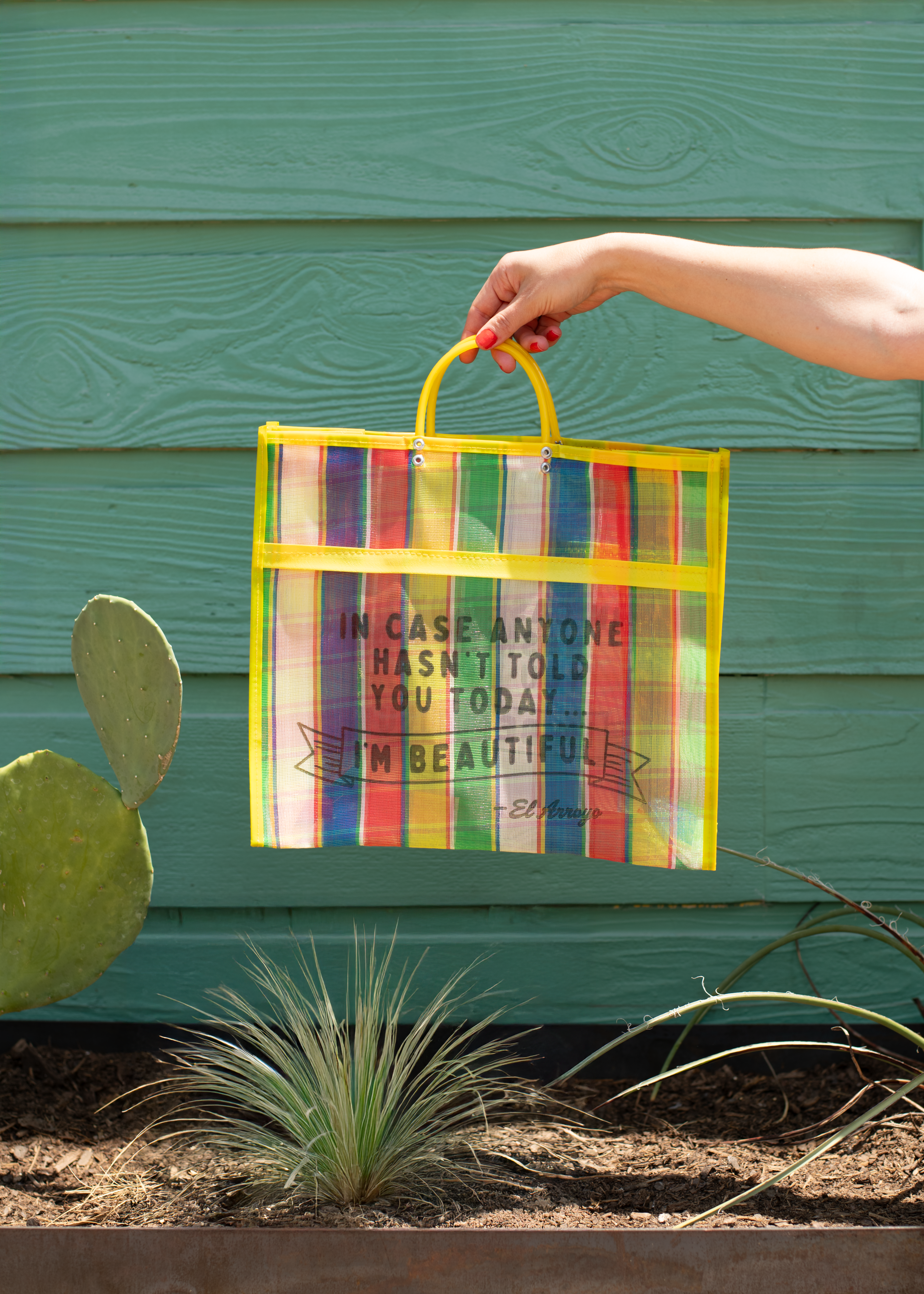 Mesh Market Tote - I'm Beautful