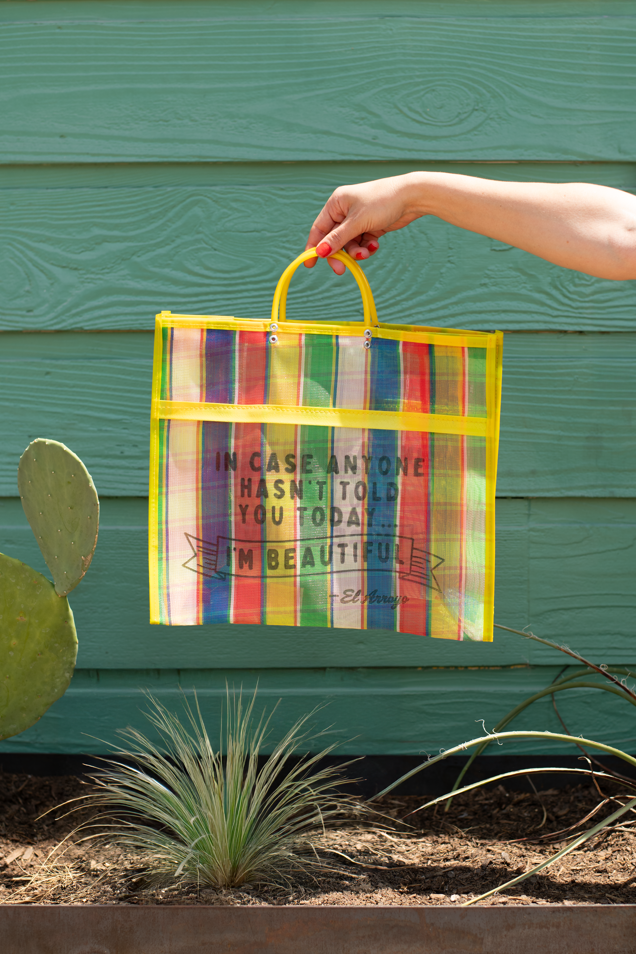 Mesh Market Tote - I'm Beautful