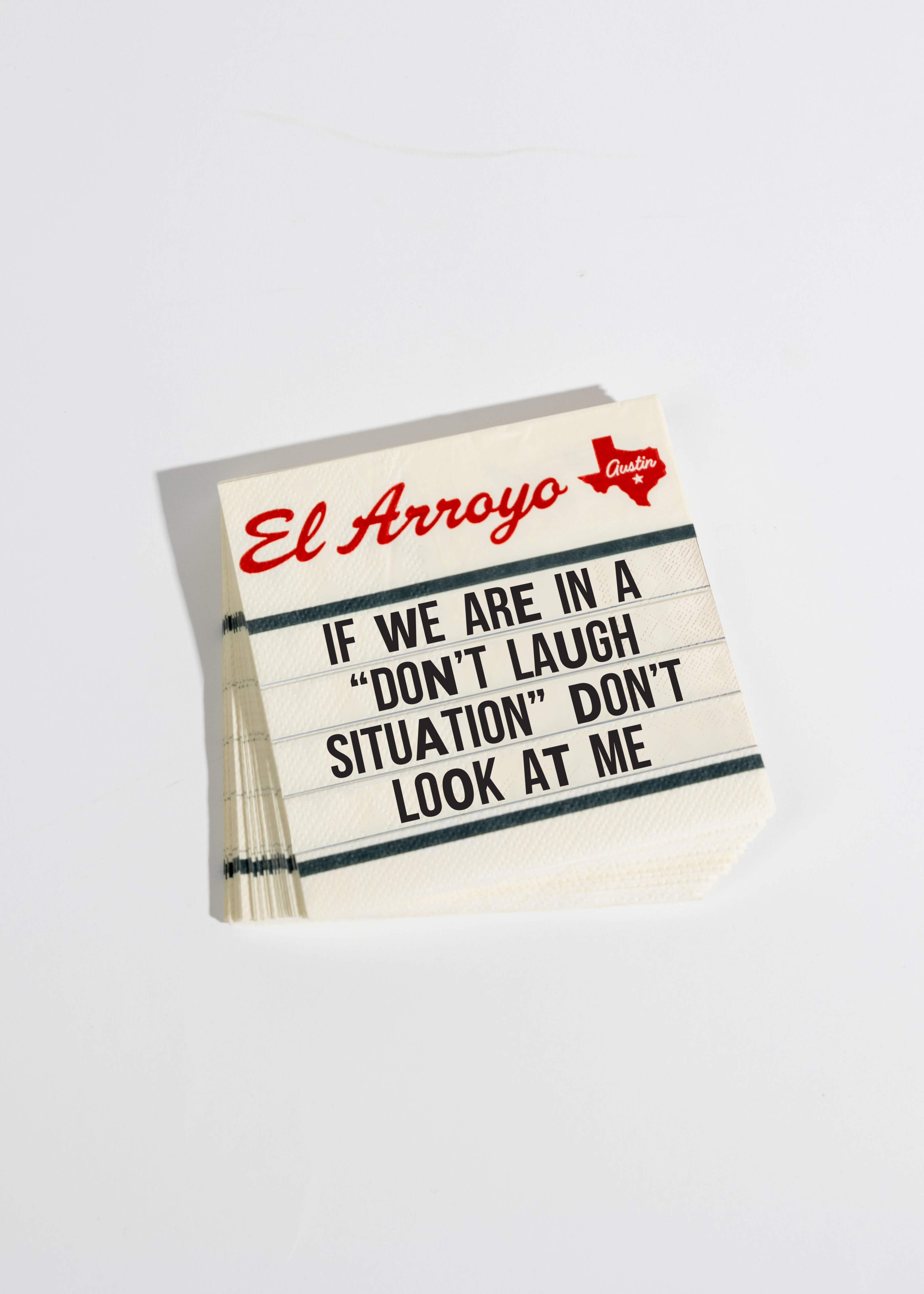 Cocktail Napkins (Set of 25) - Don't Laugh