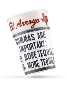 12 oz Party Cups (Pack of 12) - Commas Are Important