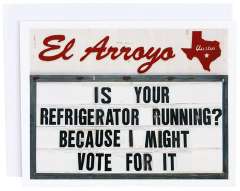 Refrigerator Running Card