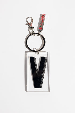 Marquee Letter Keychain - V
