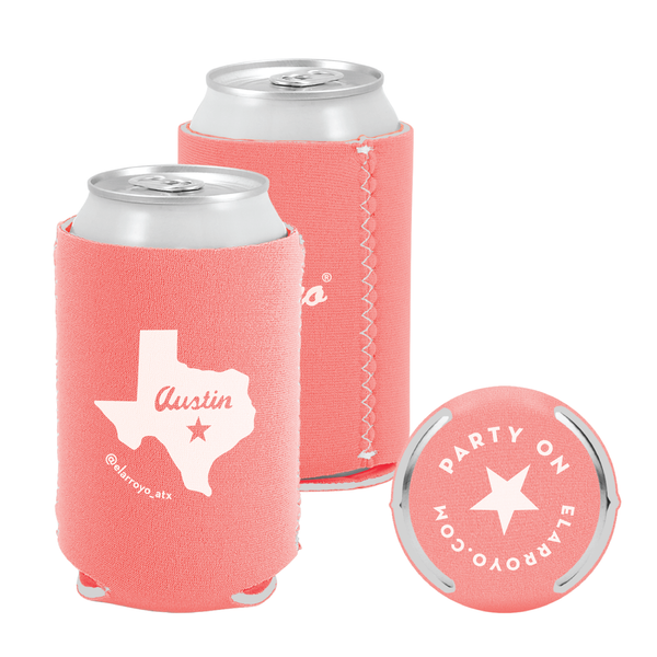 Party On Koozie - Coral