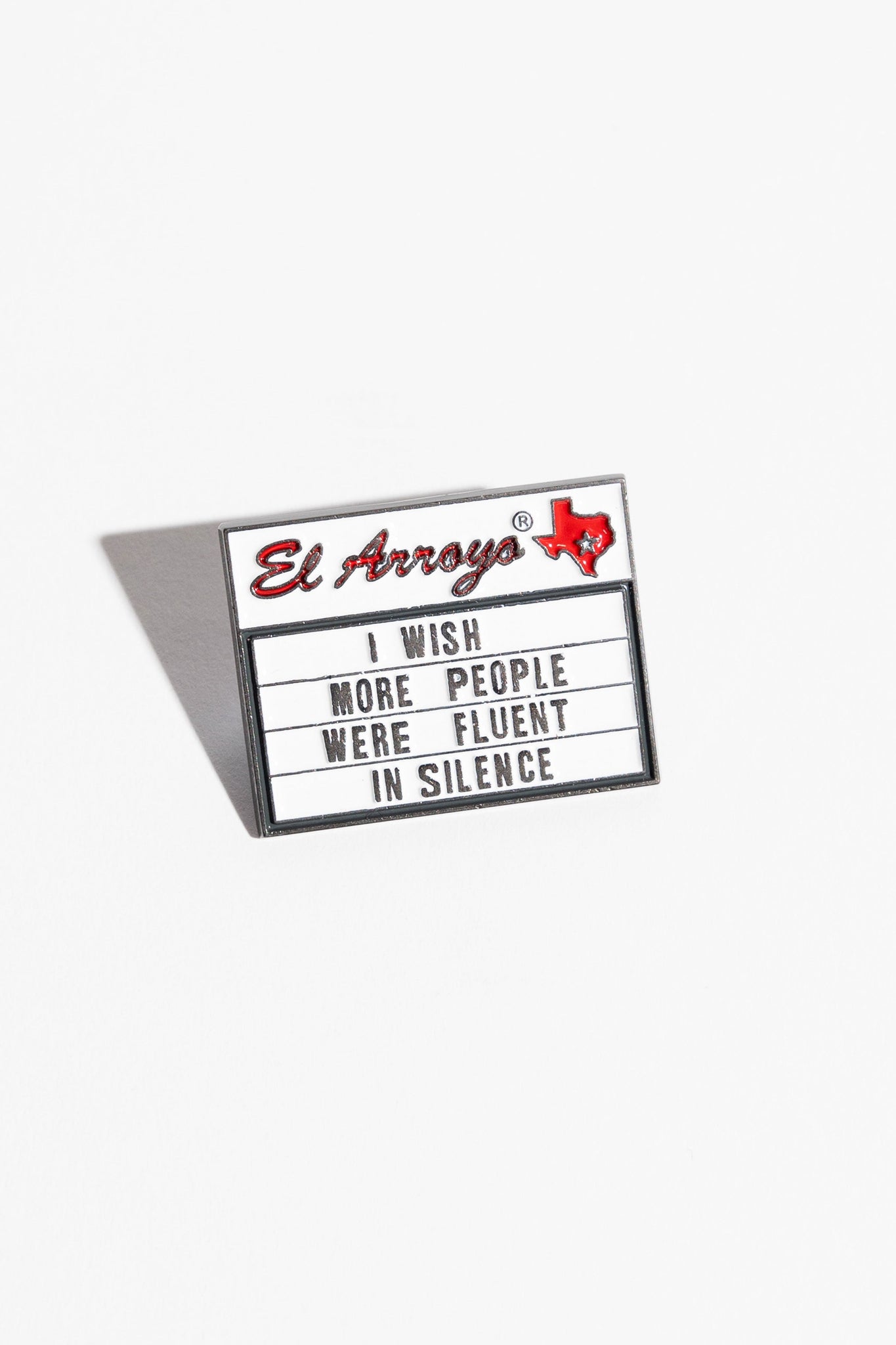 Enamel Pin - Fluent in Silence