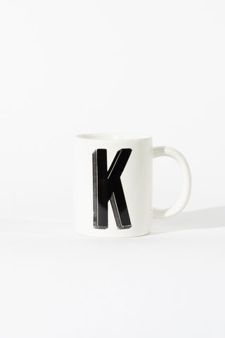 12oz Marquee Monogram Mug - K