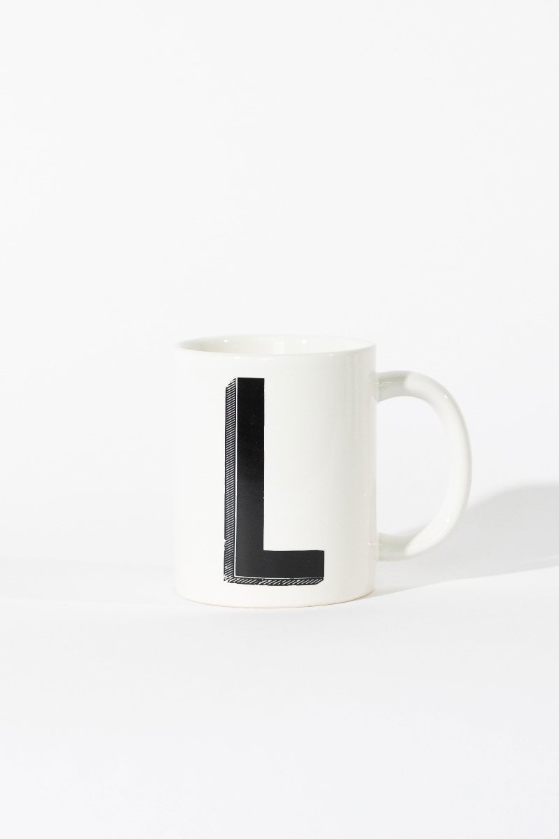 12oz Marquee Monogram Mug - L