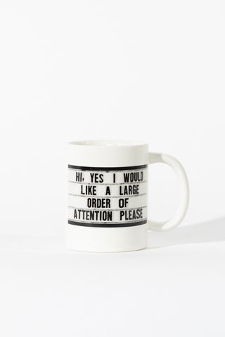 Coffee Mug 16oz  - Attention Please