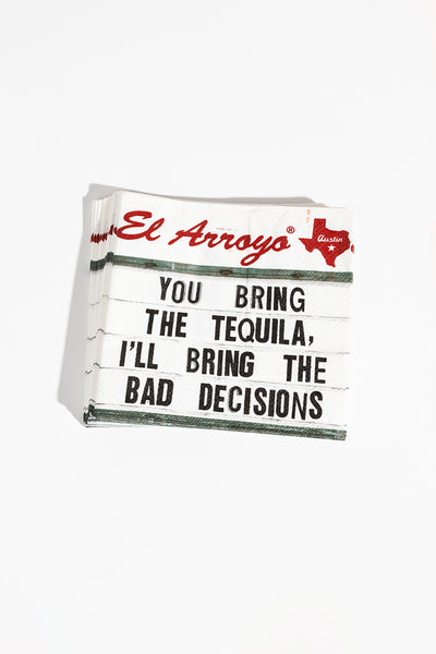 Cocktail Napkins (Pack of 20) - Bad Decisions