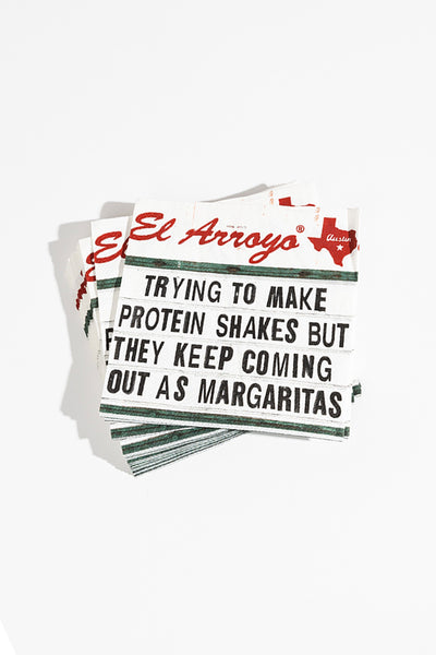 Cocktail Napkins (Pack of 20) - Protein Shakes