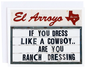 Ranch Dressing Card