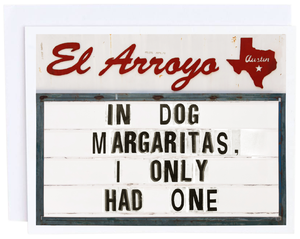 Dog Margaritas Card