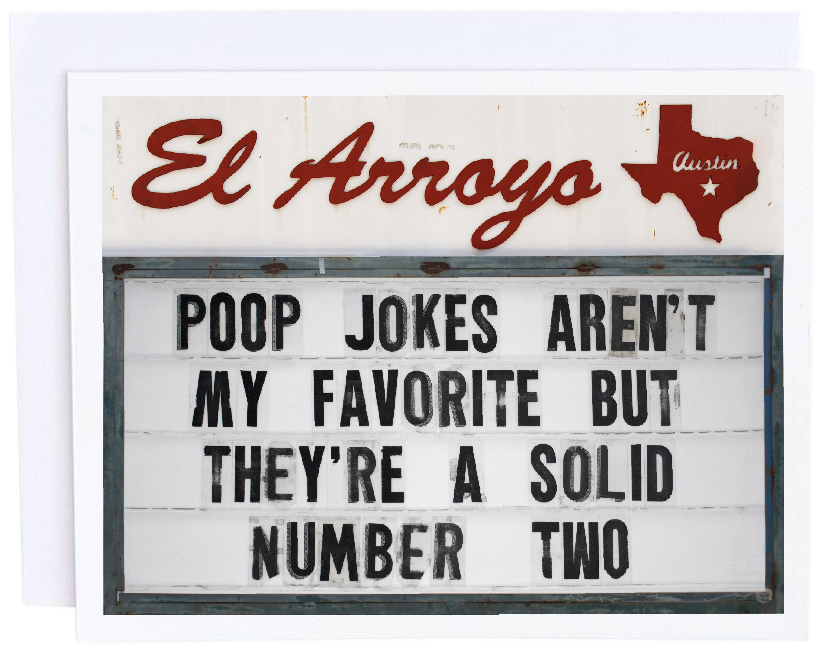 Poop Jokes Card