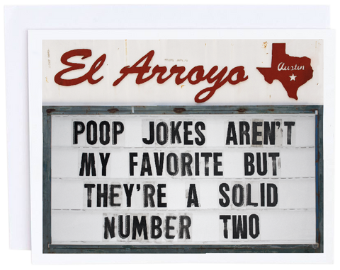 Poop Jokes Card